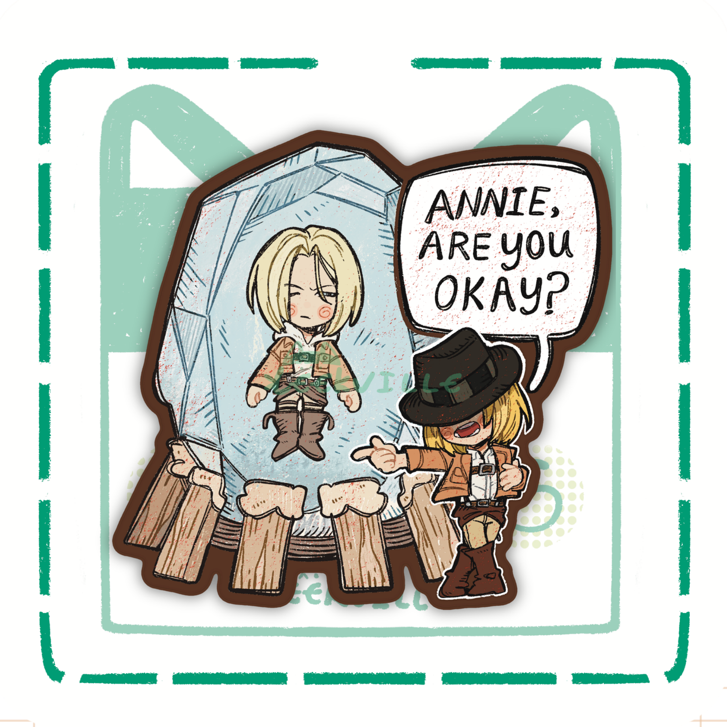 AOT | Annie Are you Okay? - Matte Vinyl Sticker