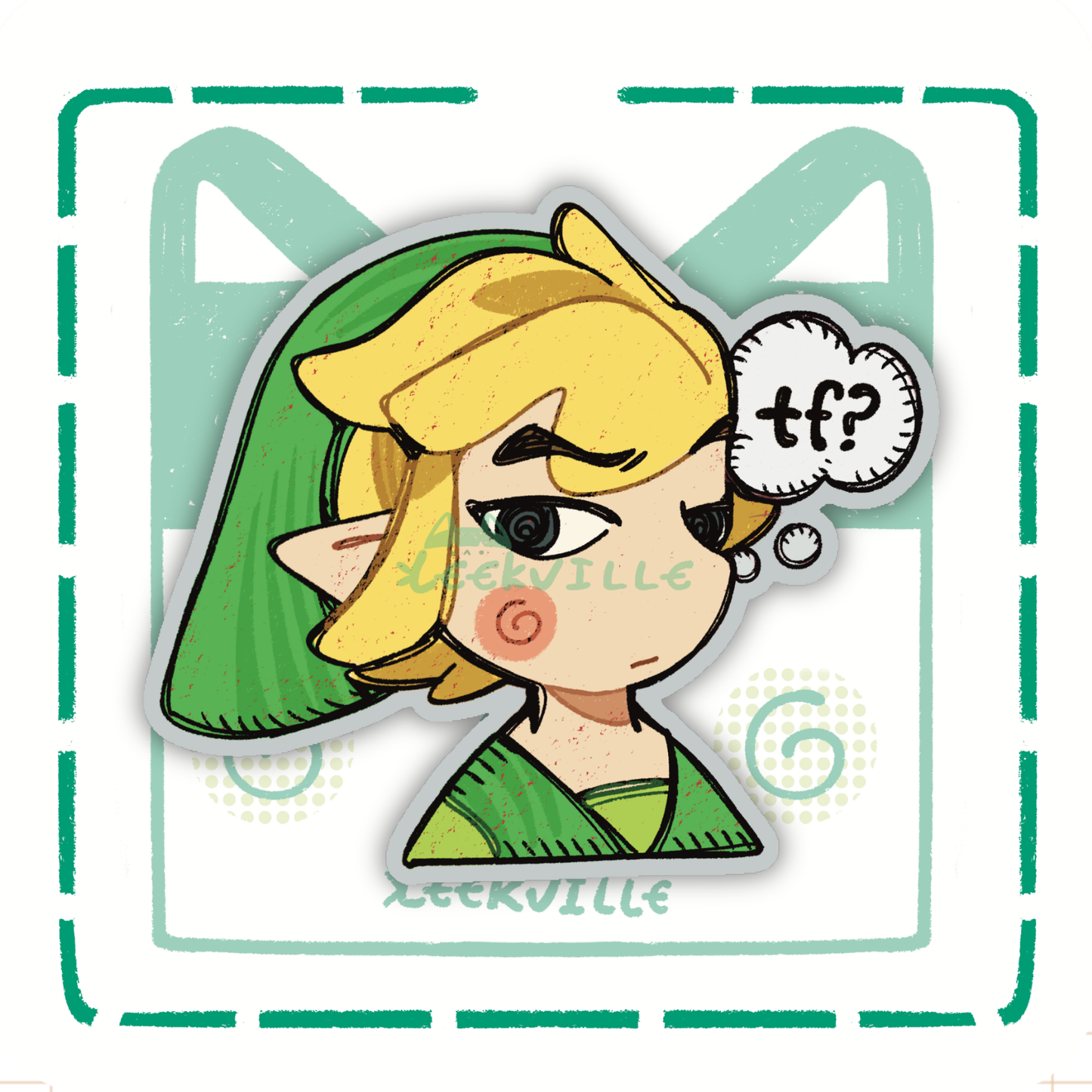 TLOZ | Toon Link TF? - Matte Vinyl Sticker