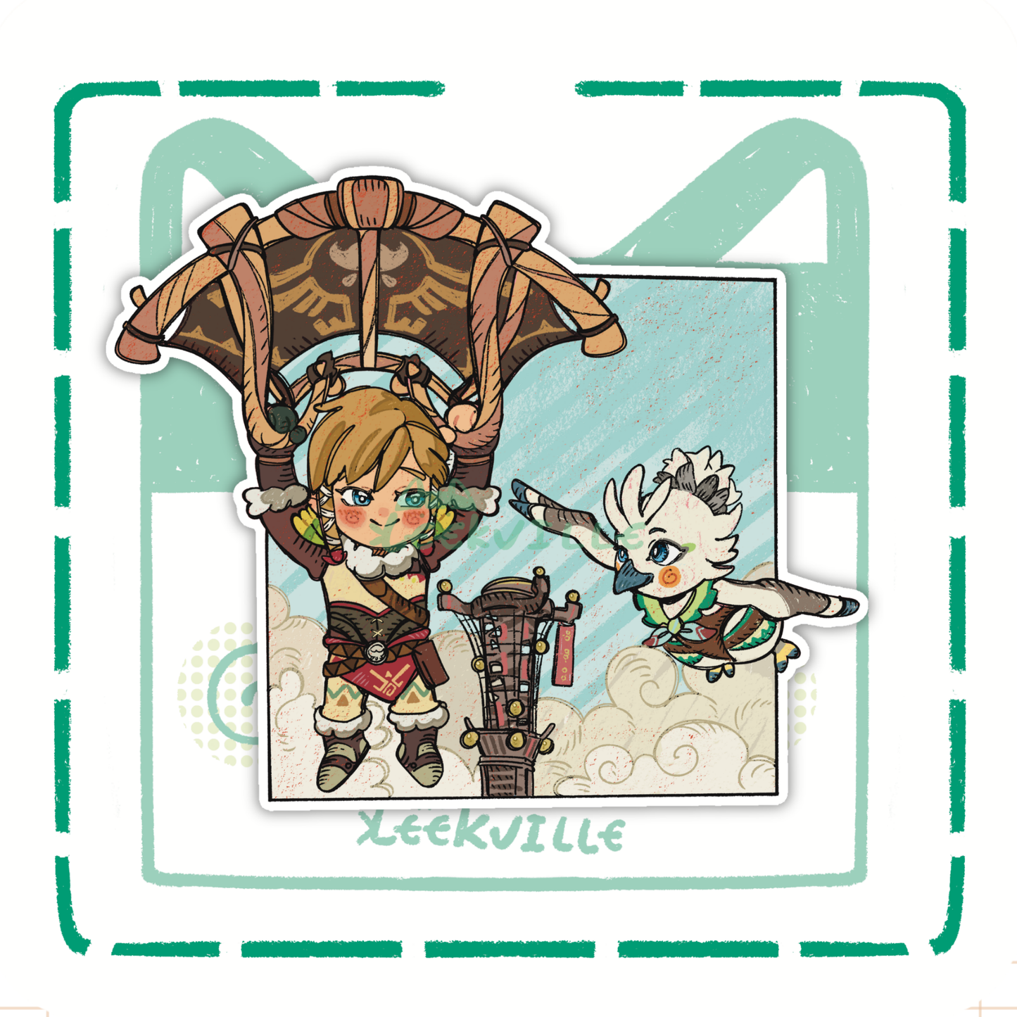 TLOZ | Journey with Tulin - Matte Vinyl Sticker