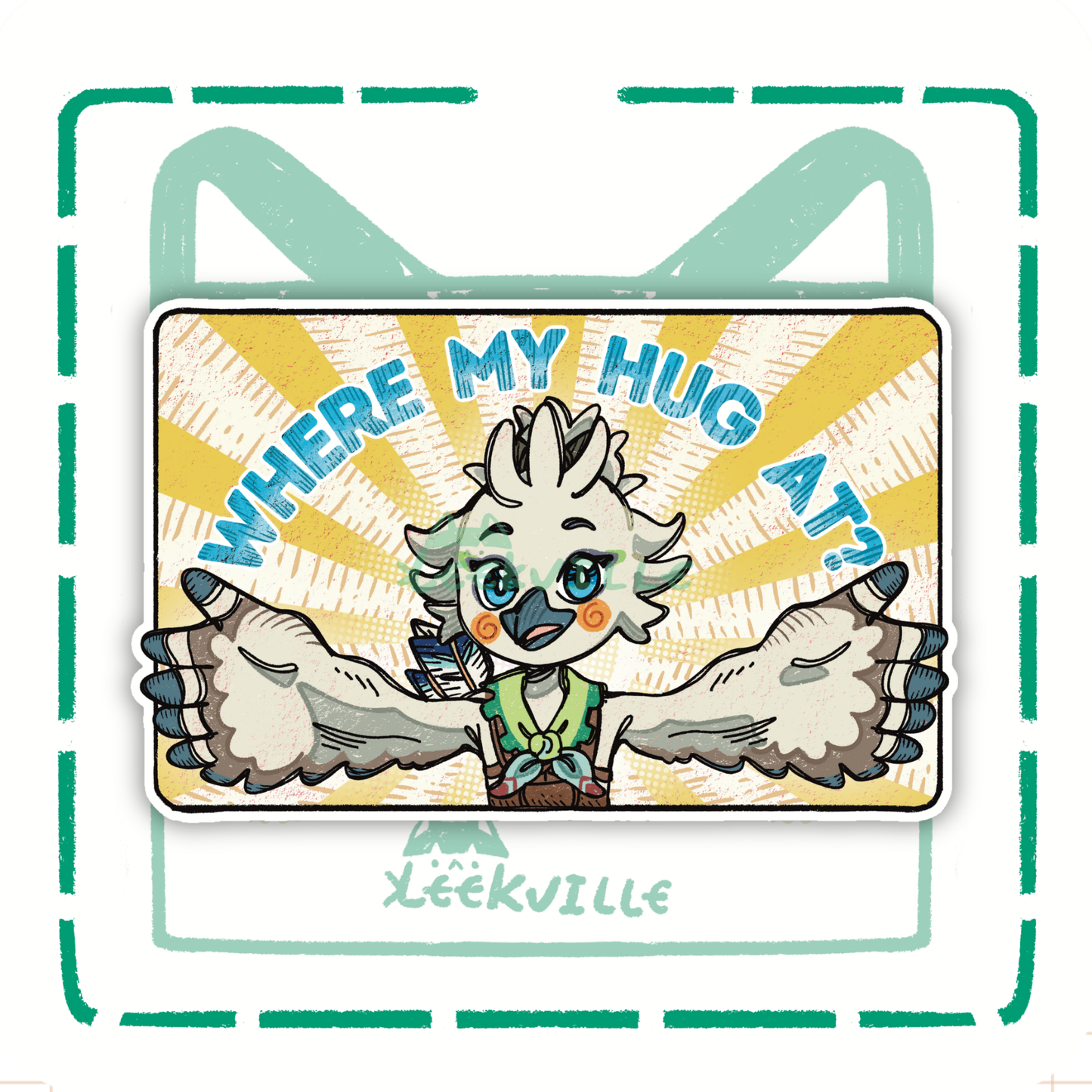 TLOZ | Where my Hug At? - Matte Vinyl Sticker