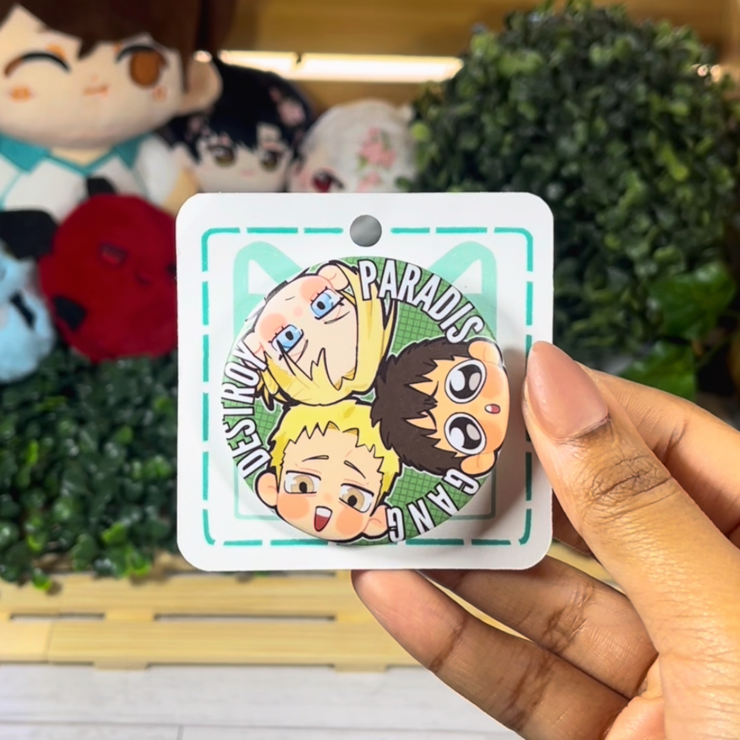 AOT | Destroy Paradis Gang - 2.25 Matte Button Badge