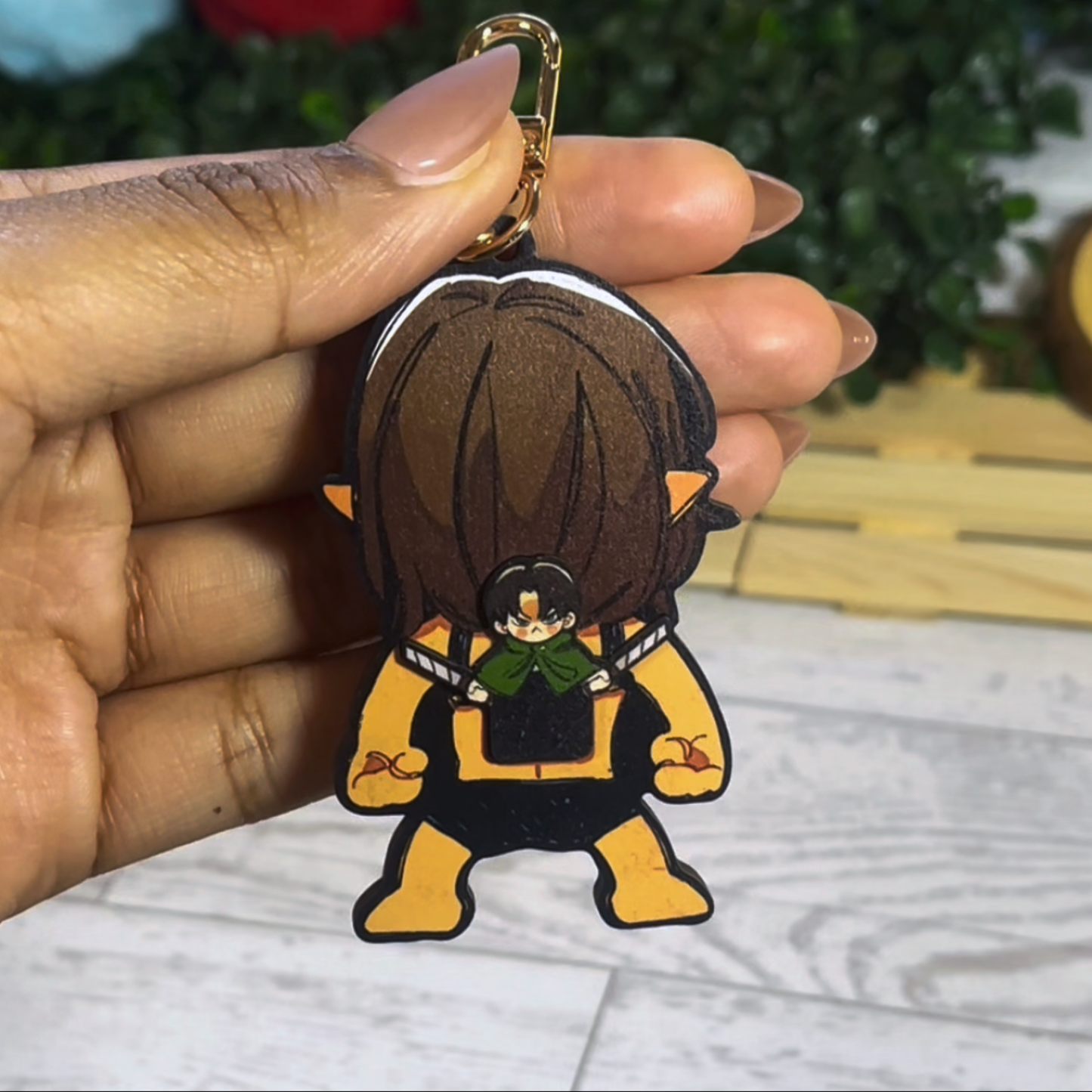 AOT | Humanity's Strongest - Wooden Charm