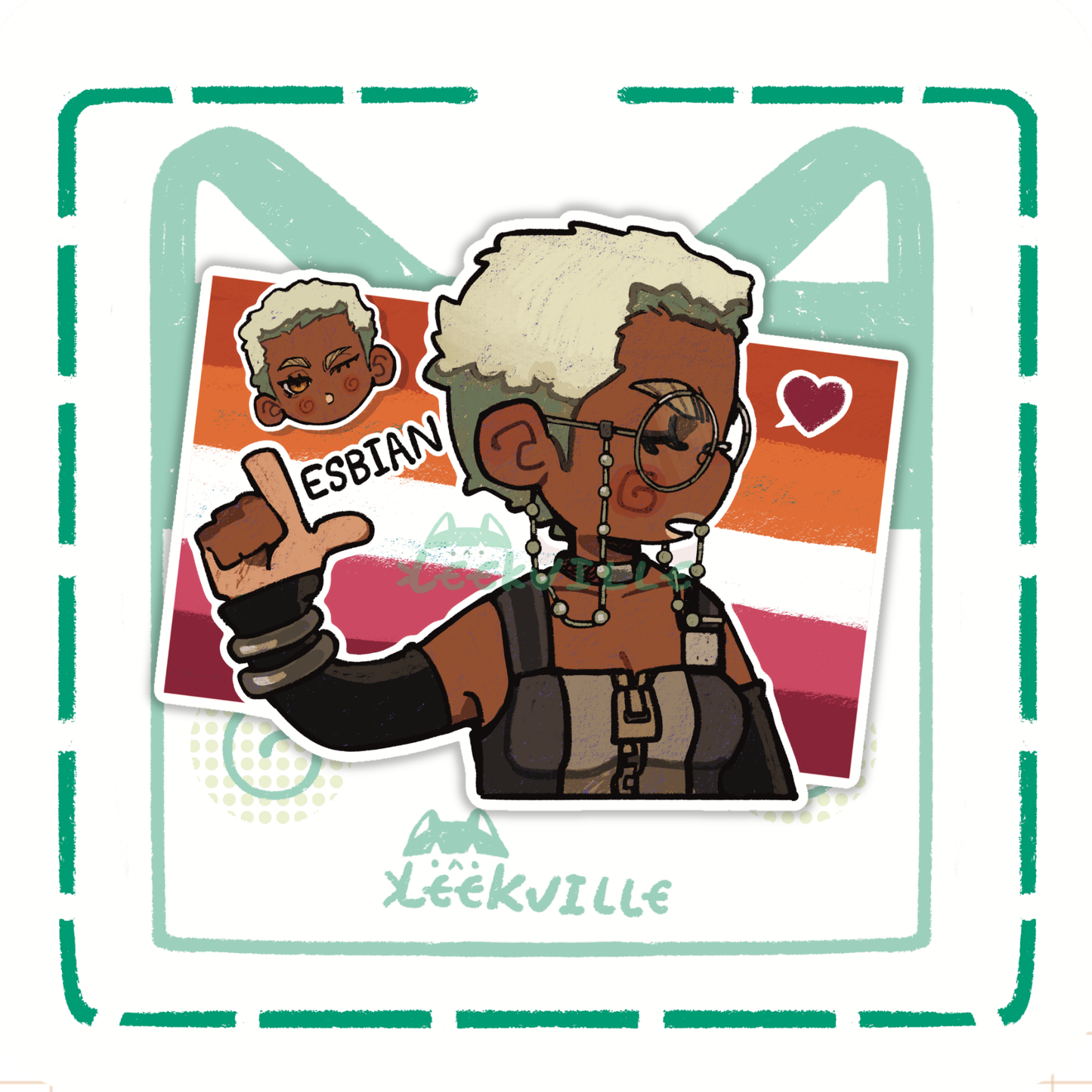 Gachi | L for Lesbian - Matte Vinyl Sticker