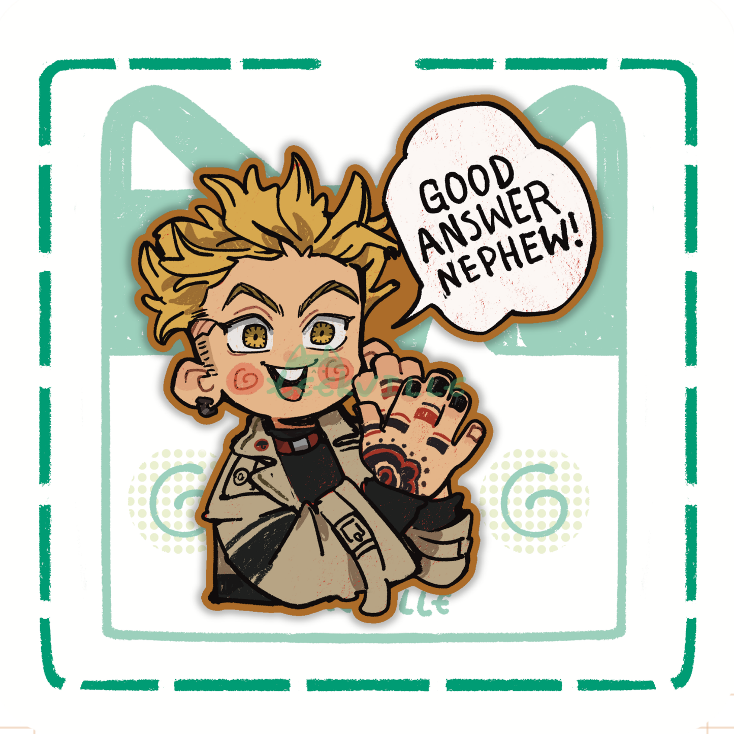 Gachi | Good Answer Nephew - Matte Vinyl Sticker