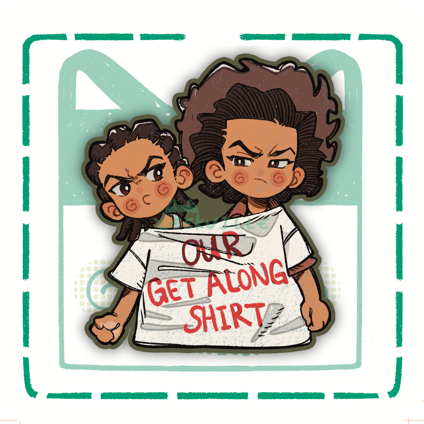 Huey & Riley | Our Get Along Shirt - Matte Vinyl Sticker