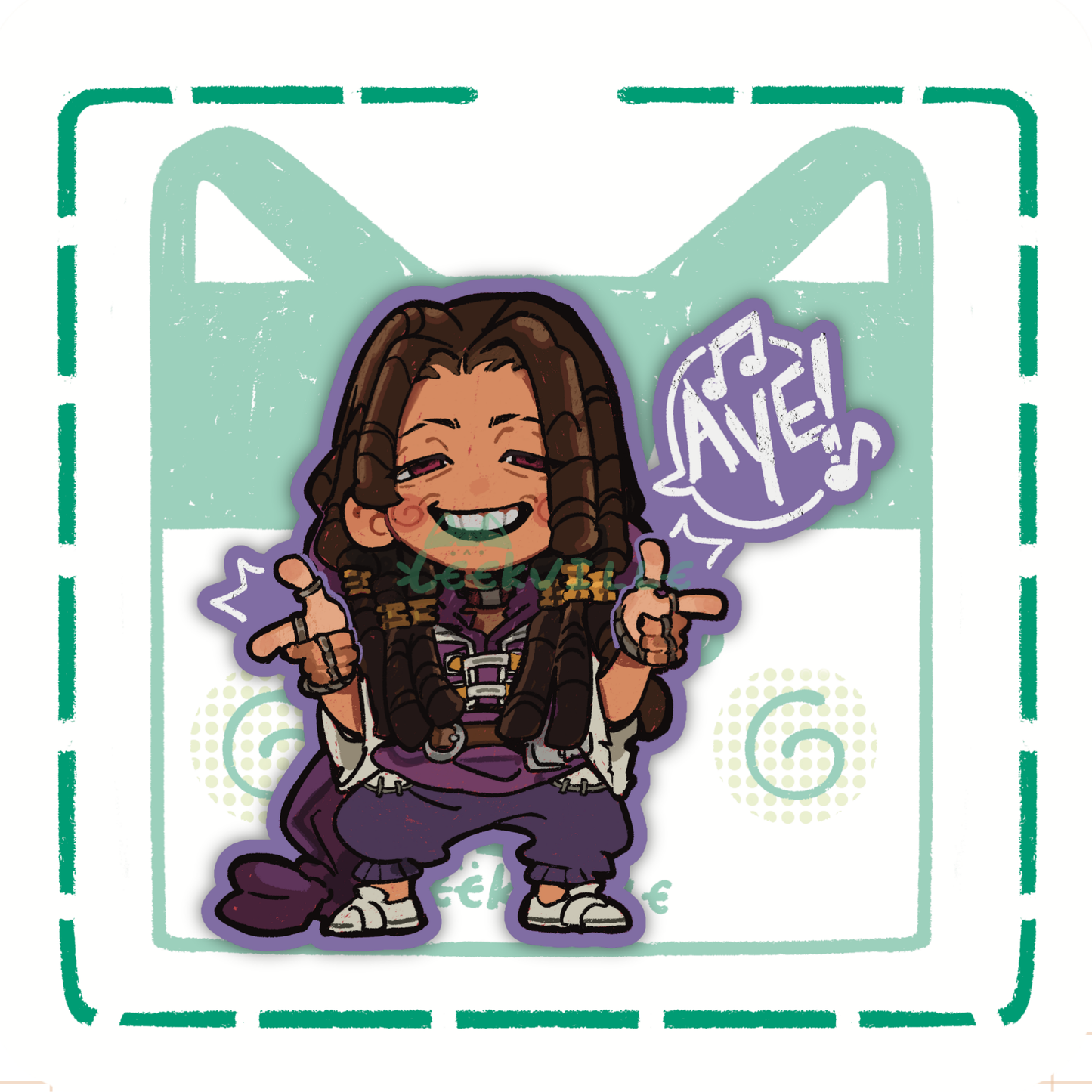 Gachi | Aye! - Matte Vinyl Sticker