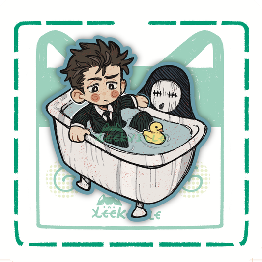 JJK | Higuruma Bath Time - Matte Vinyl Sticker