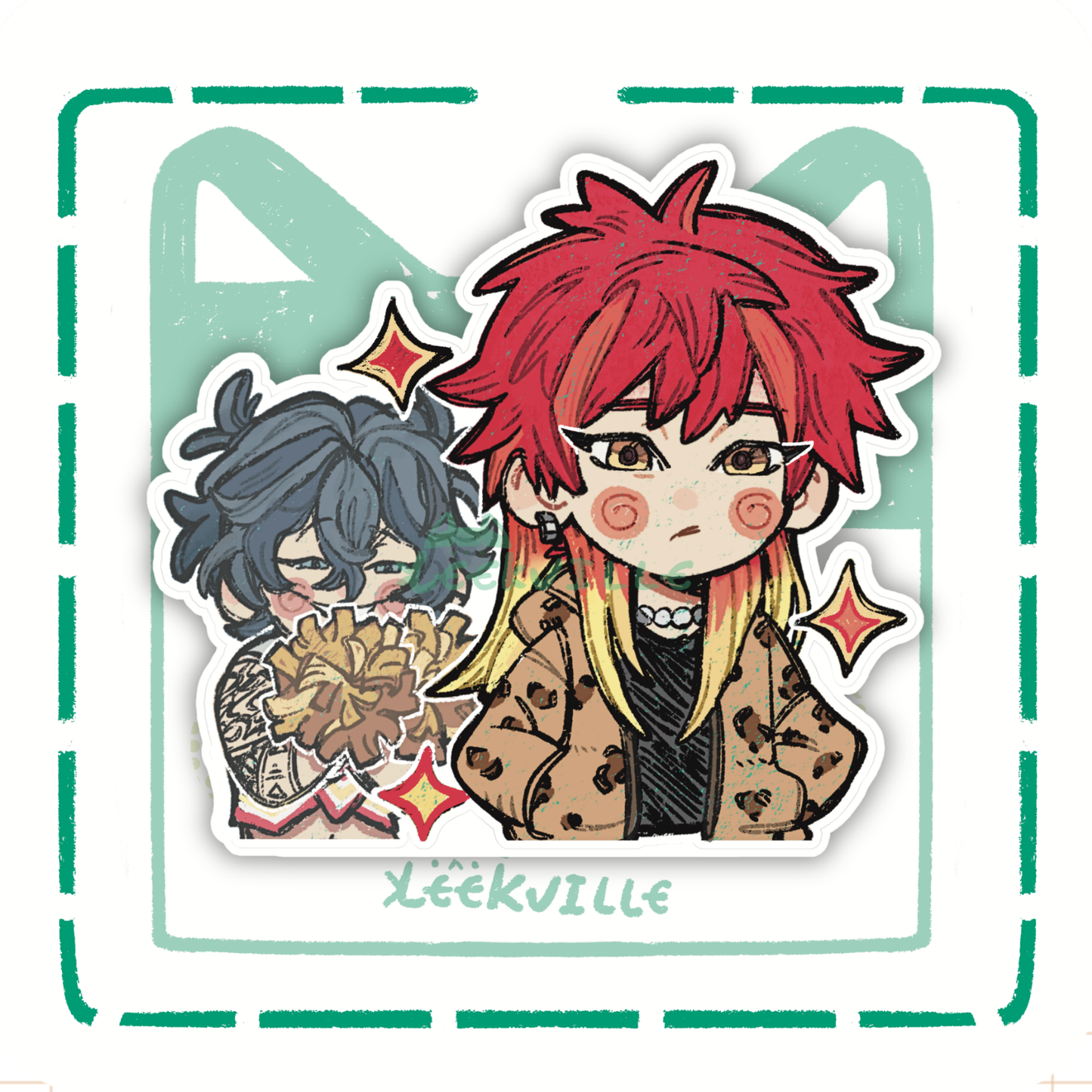 WBR | Chika & His Fangirl - Matte Vinyl Sticker