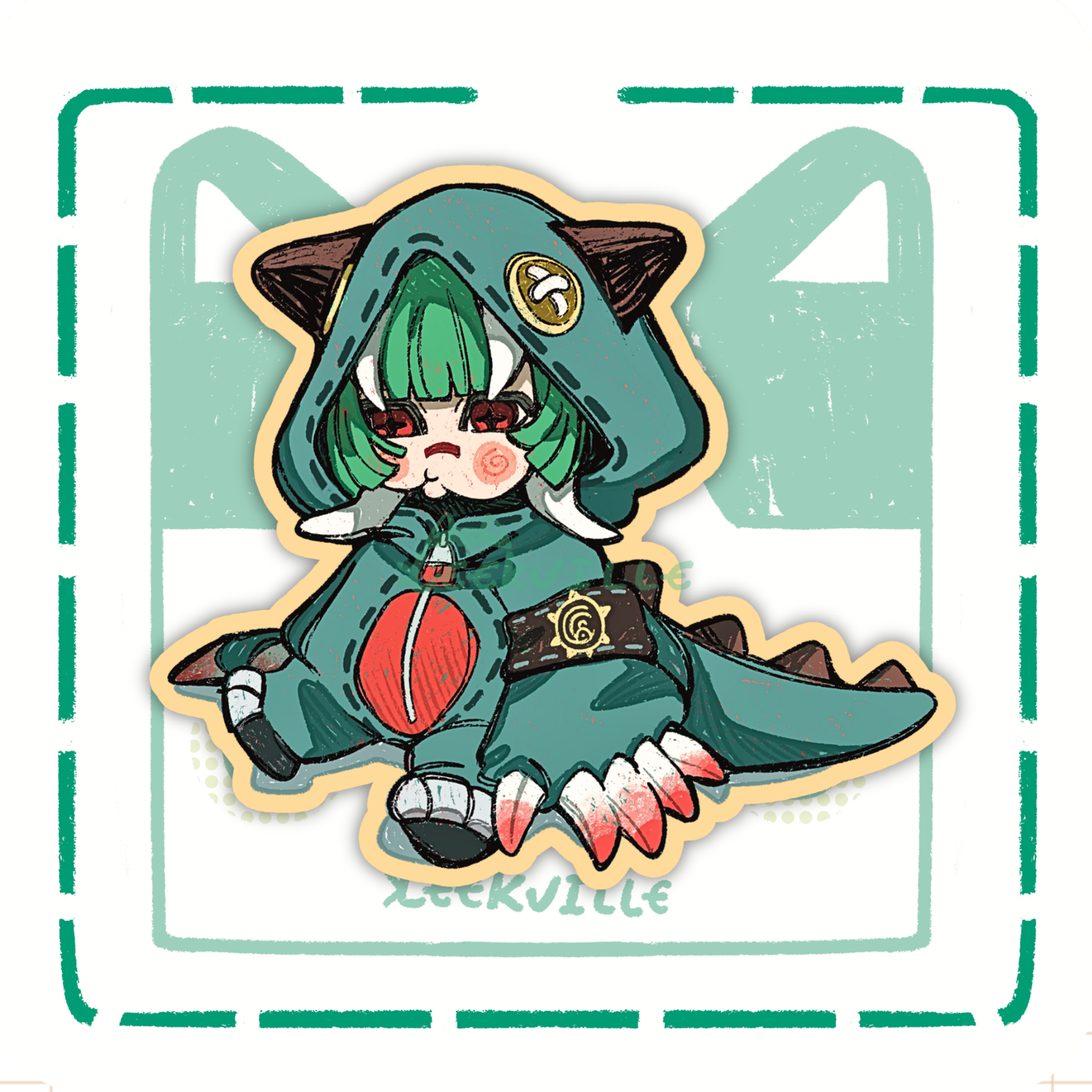 Gachi | Baby Kaiju  - Matte Vinyl Sticker