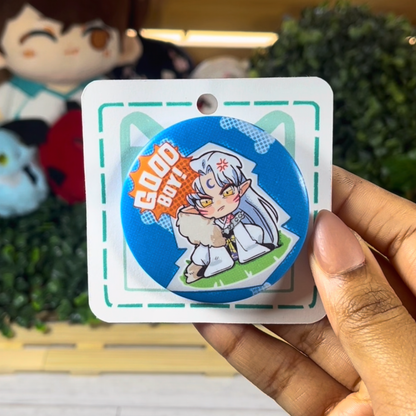 Inuyasha | Good Boy! - 2.25 Matte Button Badges
