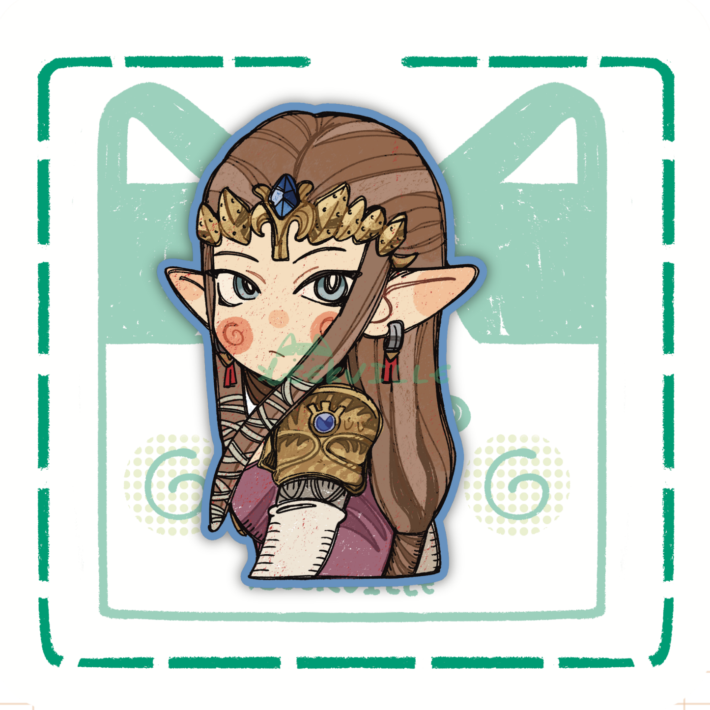 TLOZ | TP Zel - Matte Vinyl Sticker