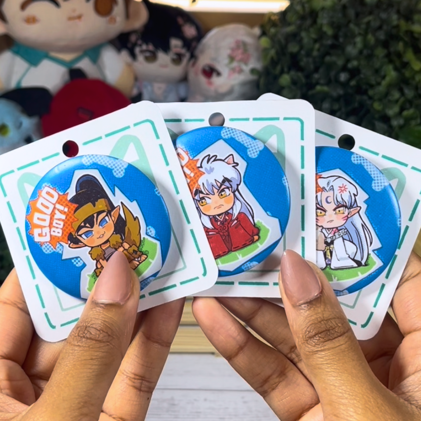 Inuyasha | Good Boy! - 2.25 Matte Button Badges