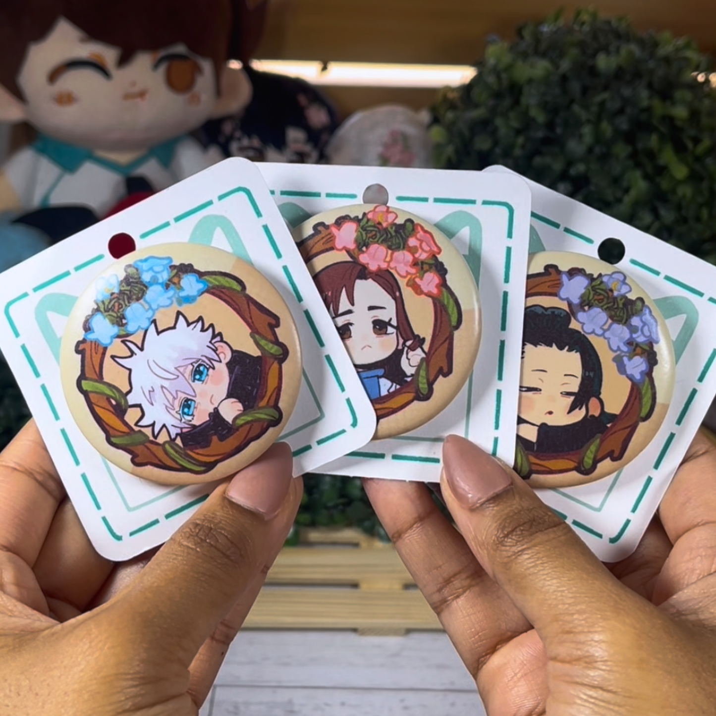 JJK | Sashisu - 2.25 Matte Button Badges