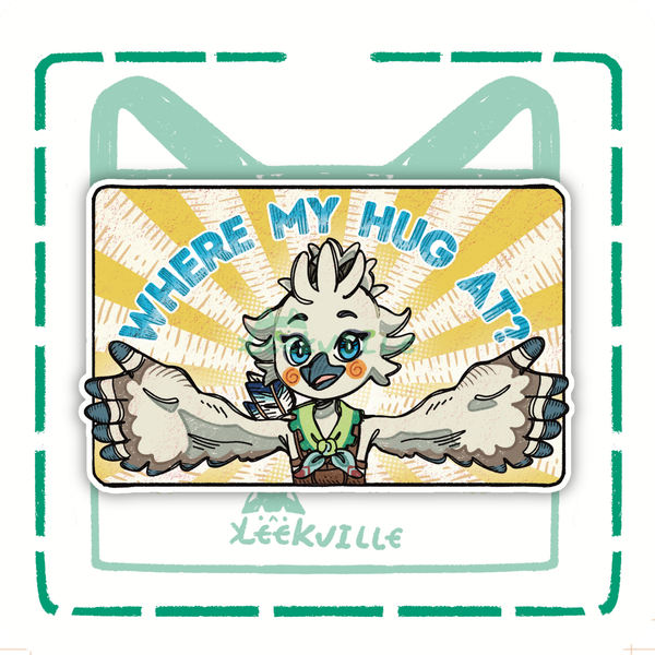 TLOZ | Where my Hug At? - Matte Vinyl Sticker