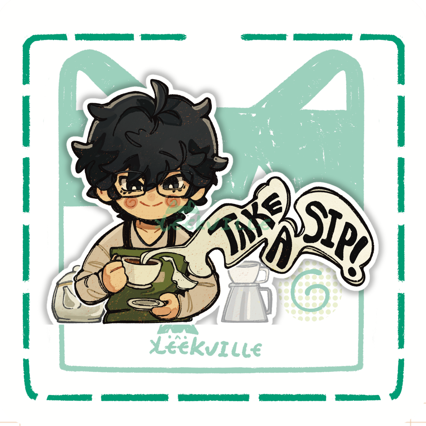 P5 | Take a Sip  - Matte Vinyl Sticker
