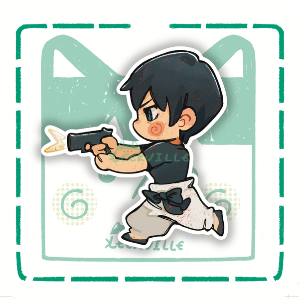 JJK | Pew Pew - Matte Vinyl Sticker