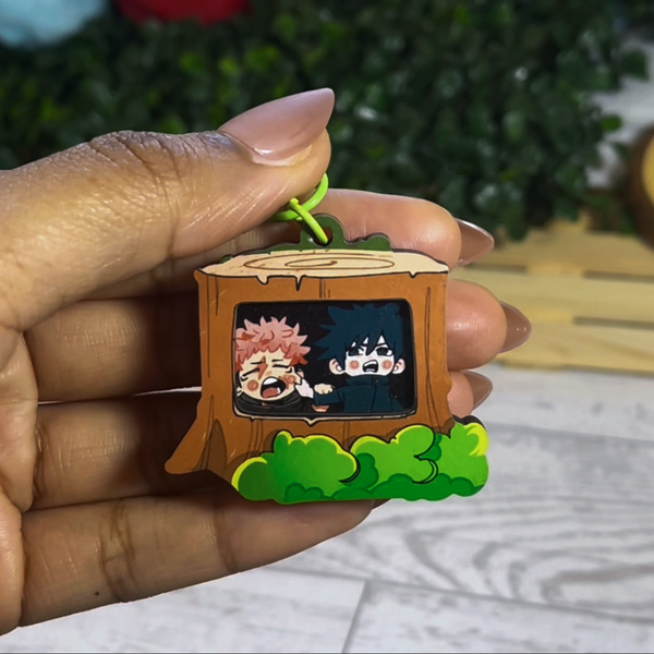 JJK | Tree Stump Buddies - Wooden Charm