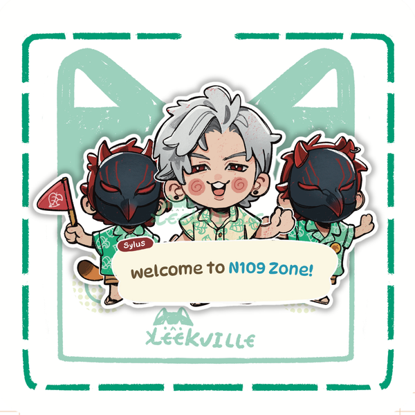 LADs | Welcome to N109 Zone  - Matte Vinyl Sticker