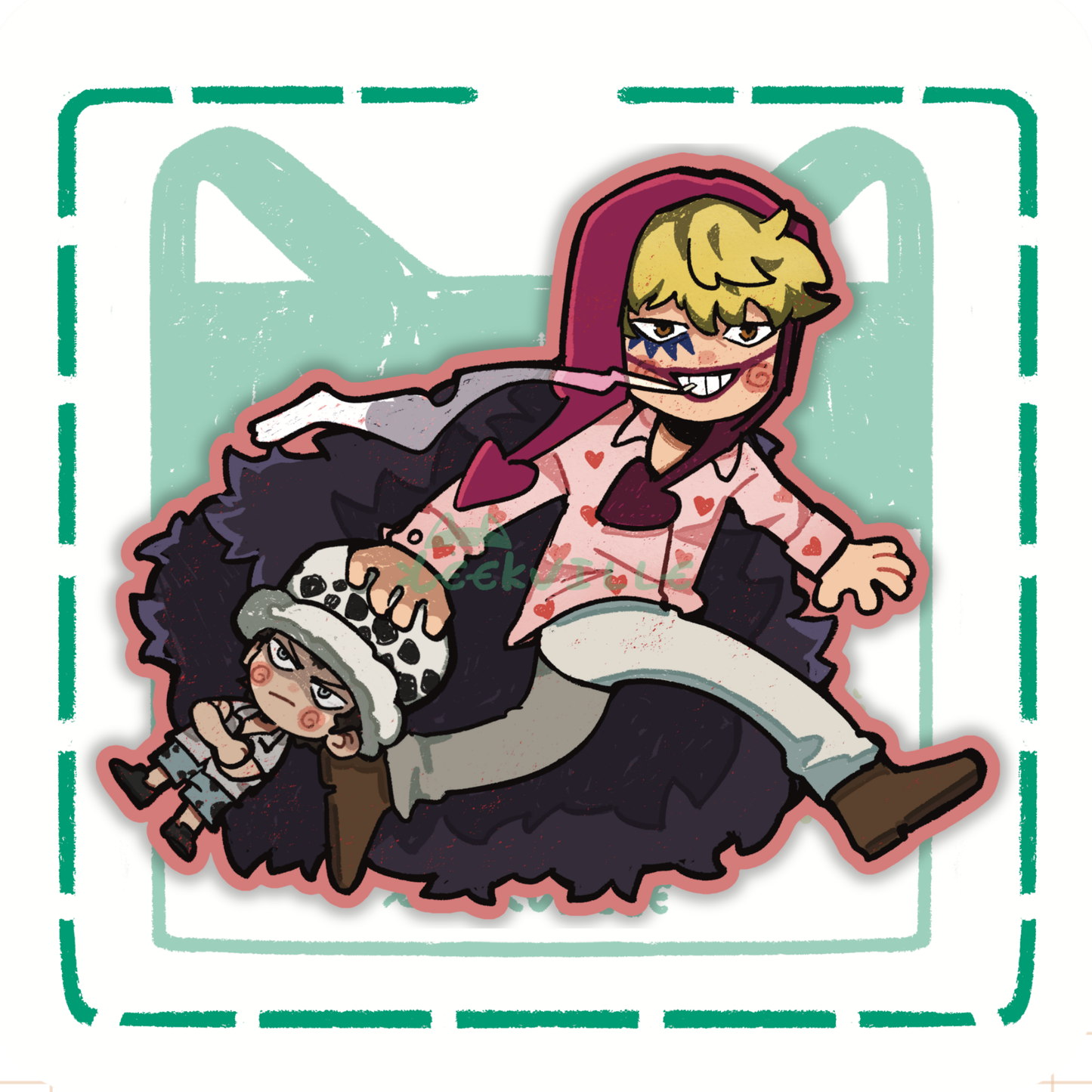 OP | Cora & Law  - Matte Vinyl Sticker