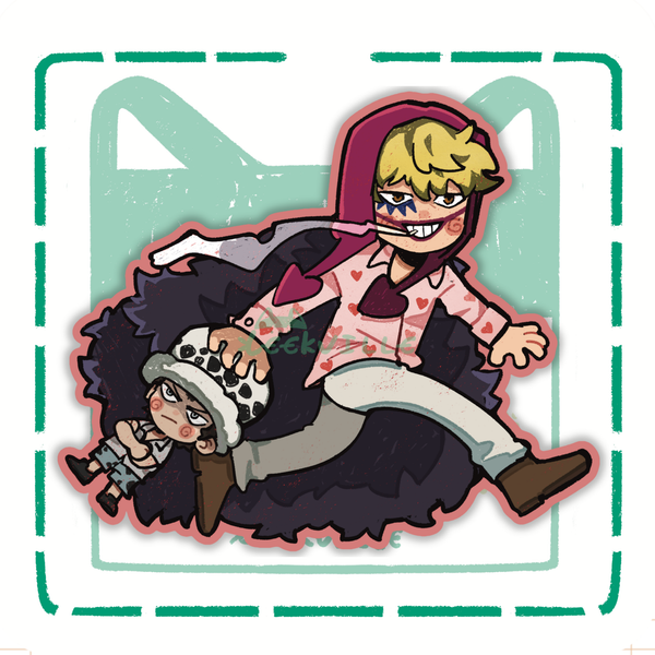 OP | Cora & Law  - Matte Vinyl Sticker