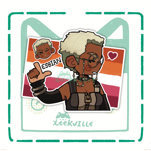 Gachi | L for Lesbian  - Matte Vinyl Sticker