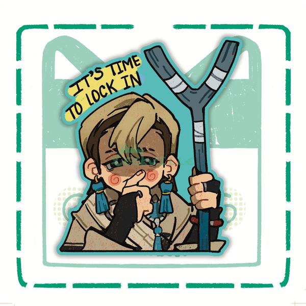Gachi | Lock in  - Matte Vinyl Sticker