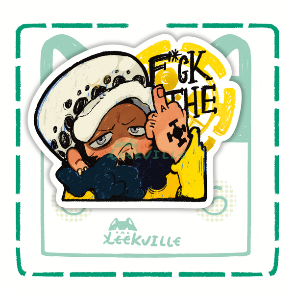 OP | - F*ck the Law - Matte Vinyl Sticker