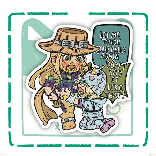 JOJO | Let me Touch your Balls - Matte Vinyl Sticker