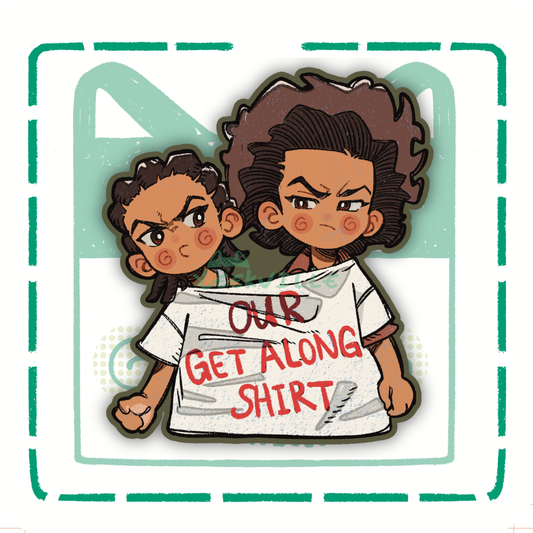 Huey & Riley | Our Get Along Shirt - Matte Vinyl Sticker